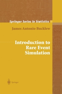 Imagen de portada: Introduction to Rare Event Simulation 9780387200781