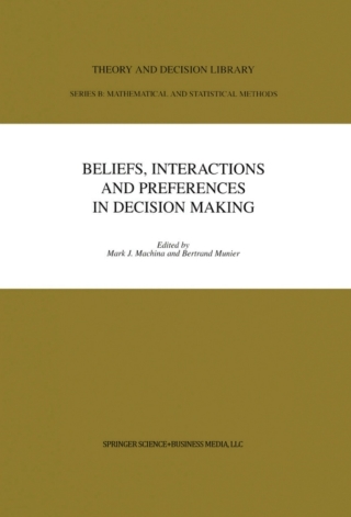 Cover image: Beliefs, Interactions and Preferences 1st edition 9781441950963