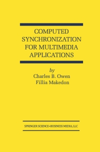 Immagine di copertina: Computed Synchronization for Multimedia Applications 9780792385653