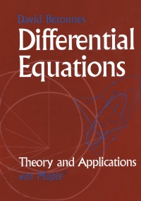 Cover image: Differential Equations: Theory and Applications 9780387951409