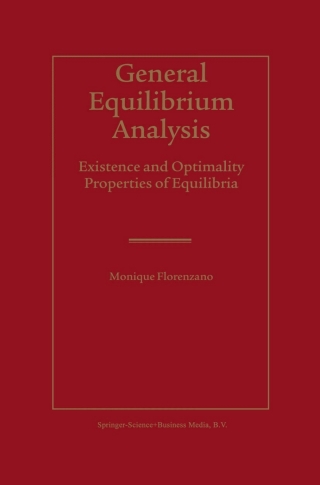 Cover image: General Equilibrium Analysis 9781402075124