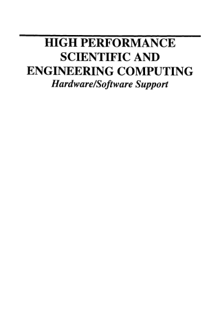 Cover image: High Performance Scientific and Engineering Computing 1st edition 9781475754025