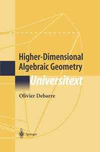 Cover image: Higher-Dimensional Algebraic Geometry 9780387952277