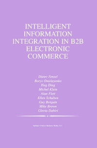 Cover image: Intelligent Information Integration in B2B Electronic Commerce 9781402071904