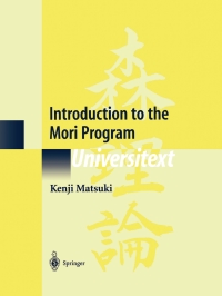 صورة الغلاف: Introduction to the Mori Program 9780387984650