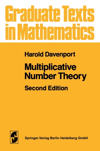 Cover image: Multiplicative Number Theory 2nd edition 9780387905334