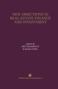 Imagen de portada: New Directions in Real Estate Finance and Investment 1st edition 9780792376934