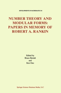 Immagine di copertina: Number Theory and Modular Forms 1st edition 9781475760446