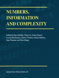 Cover image: Numbers, Information and Complexity 1st edition 9780792377658