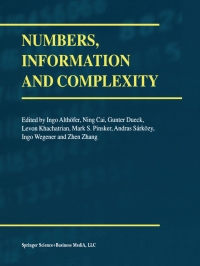 Imagen de portada: Numbers, Information and Complexity 1st edition 9780792377658