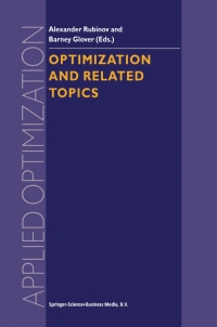 Imagen de portada: Optimization and Related Topics 1st edition 9780792367321