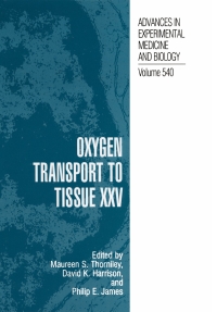 Cover image: Oxygen Transport to Tissue XXV 1st edition 9780306480355