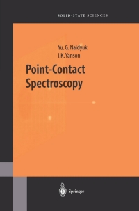Imagen de portada: Point-Contact Spectroscopy 9780387212357