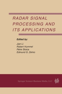 Imagen de portada: Radar Signal Processing and Its Applications 1st edition 9781402073977