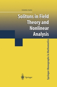 Cover image: Solitons in Field Theory and Nonlinear Analysis 9780387952420