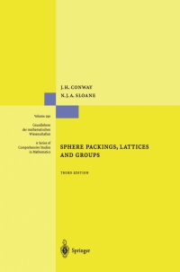 صورة الغلاف: Sphere Packings, Lattices and Groups 3rd edition 9780387985855