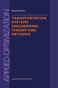 Imagen de portada: Transportation Systems Engineering 9780792367925