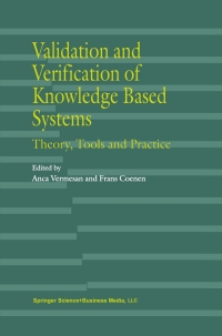 Cover image: Validation and Verification of Knowledge Based Systems 1st edition 9780792386452