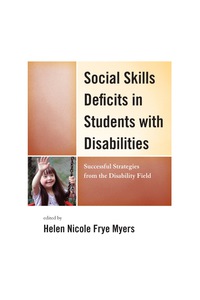 表紙画像: Social Skills Deficits in Students with Disabilities 9781475801125