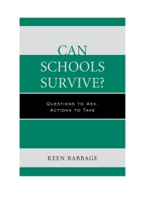 Cover image: Can Schools Survive? 9781475808674