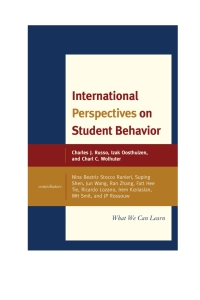 Immagine di copertina: International Perspectives on Student Behavior 9781475814835