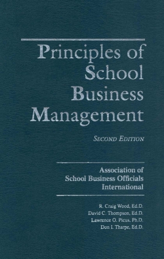 Cover image: Principles of School Business Management 2nd edition 9780910170703