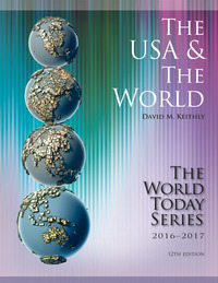 Imagen de portada: The USA and The World 2016-2017 12th edition 9781475829082