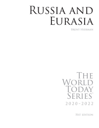 Cover image: Russia and Eurasia 2020–2022 51st edition 9781475856279