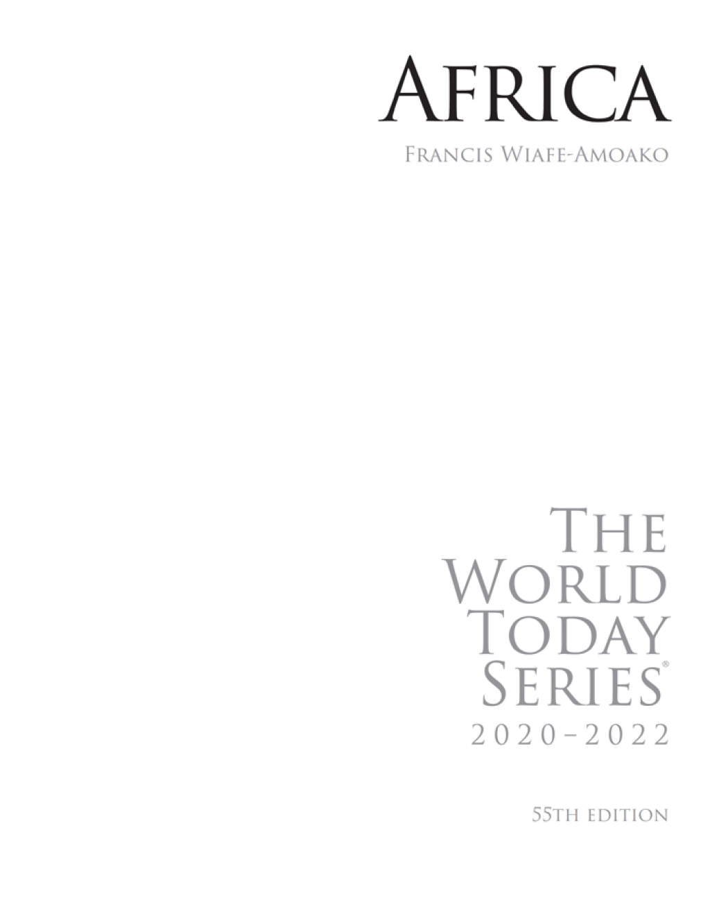 Africa 2020-2022 55th Edition
