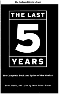 Imagen de portada: The Last Five Years (The Applause Libretto Library)