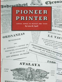 Cover image: Pioneer Printer 9780292733275