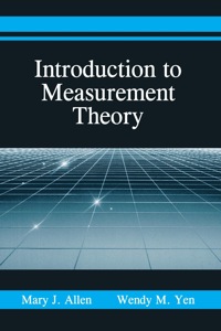 Cover image: Introduction to Measurement Theory 1st edition 9781577662303