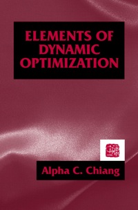 Cover image: Elements of Dynamic Optimization 1st edition 9781577660965