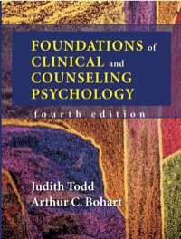 Cover image: Foundations of Clinical and Counseling Psychology 4th edition 9781577664109