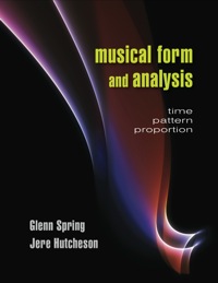 Cover image: Musical Form and Analysis: Time, Pattern, Proportion 1st edition 9781478607229