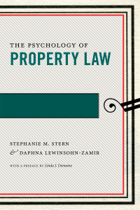 Cover image: The Psychology of Property Law 9781479878895