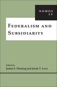 Imagen de portada: Federalism and Subsidiarity 9781479868858