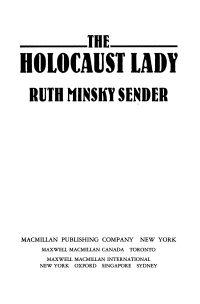 Cover image: The Holocaust Lady 9781534483057