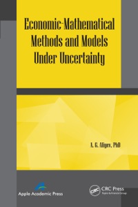 Cover image: Economic-Mathematical Methods and Models under Uncertainty 1st edition 9781774632871