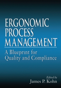 Immagine di copertina: Ergonomics Process Management 1st edition 9781566702263