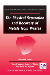 Omslagafbeelding: The Physical Separation and Recovery of Metals from Waste, Volume One 1st edition 9782881249167
