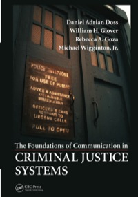 Imagen de portada: The Foundations of Communication in Criminal Justice Systems 1st edition 9780367669188