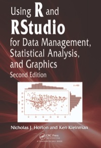 Cover image: Using R and RStudio for Data Management, Statistical Analysis, and Graphics 2nd edition 9780367241759