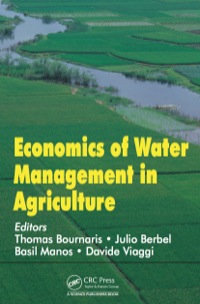 Cover image: Economics of Water Management in Agriculture 1st edition 9781482238396