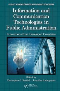 Cover image: Information and Communication Technologies in Public Administration 1st edition 9781482239294