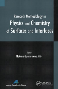 Imagen de portada: Research Methodology in Physics and Chemistry of Surfaces and Interfaces 1st edition 9781771880114