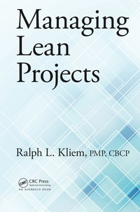 Imagen de portada: Managing Lean Projects 1st edition 9781482251821