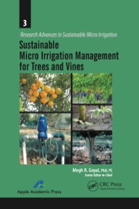 Cover image: Sustainable Micro Irrigation Management for Trees and Vines 1st edition 9781774633441