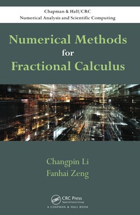 Cover image: Numerical Methods for Fractional Calculus 1st edition 9781482253801
