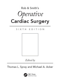 Immagine di copertina: Operative Cardiac Surgery 6th edition 9781444137583